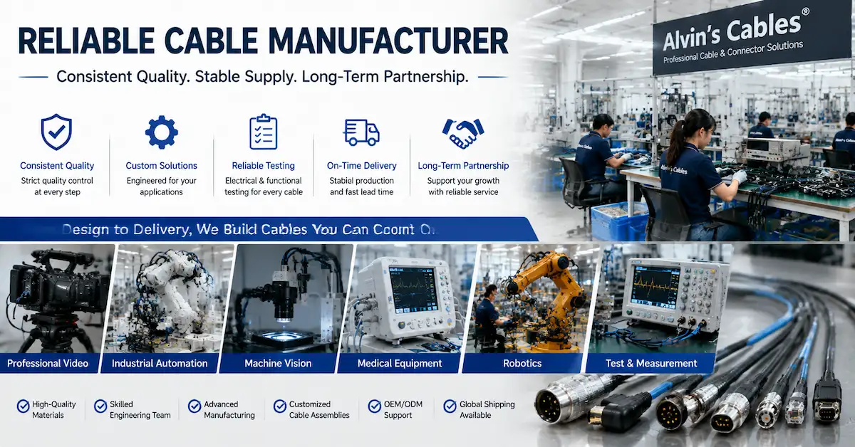 Reliable cable manufacturer for OEM projects